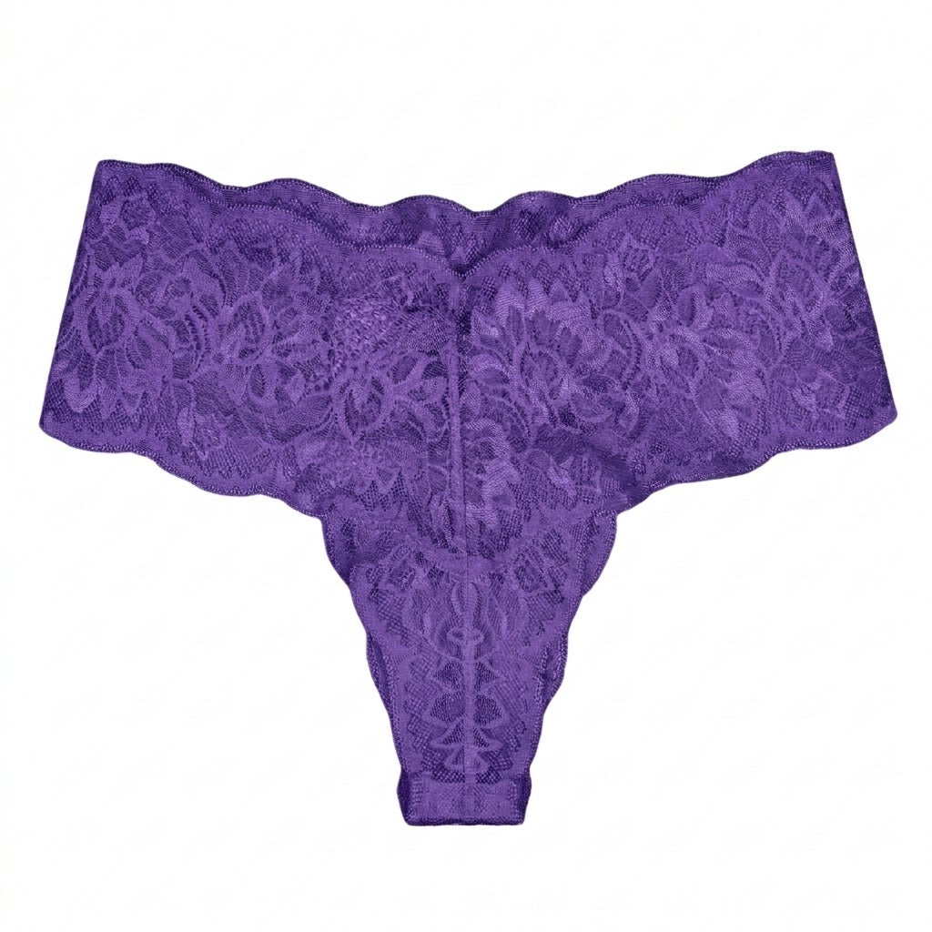 My Way Mid Rise Thong Royal Purple