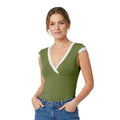 Valentina Criss Cross Top Sage/White