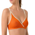 Valentina Cross Bralette Sonnenorange/Weiß