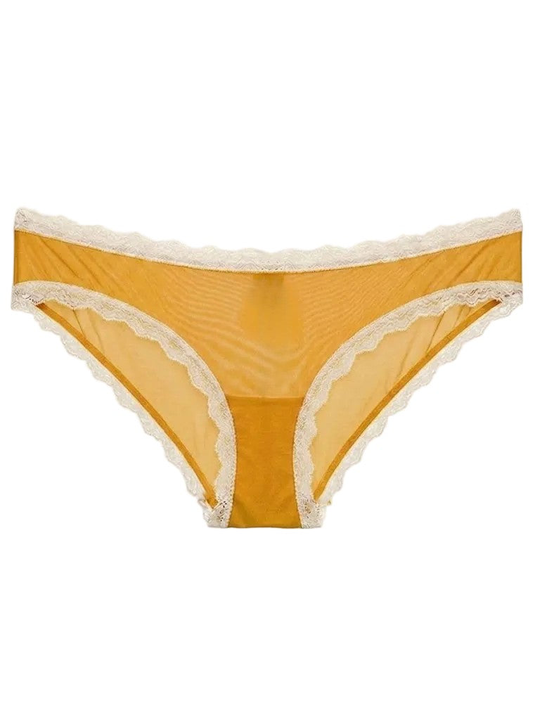 Valentina Hotpant Golden Yellow/White
