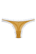 Valentina Low Rider Tanga Goldgelb/Weiß