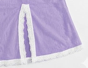 Valentina Chemise Lavendel/Weiß