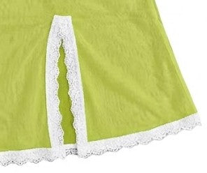 Valentina Chemise Pistacchio/White