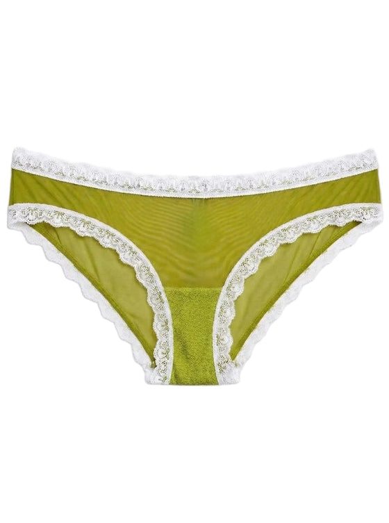 Valentina Hotpant Pistacchio/Weiß