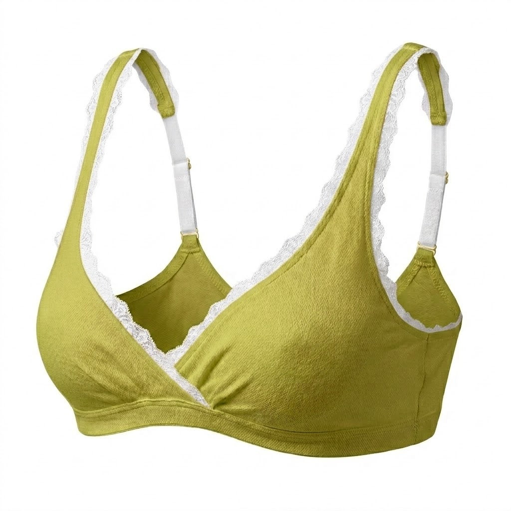 Valentina Cross Bralette Pistacchio/Weiß