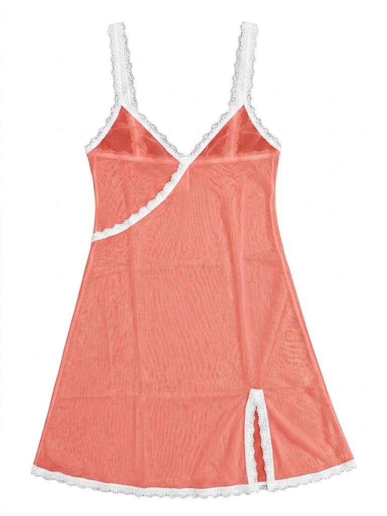 Valentina Chemise Calypso Coral/White