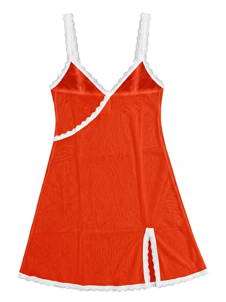 Valentina Chemise Sun Orange/White
