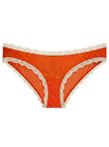 Valentina Hotpant Sonne Orange/Weiß