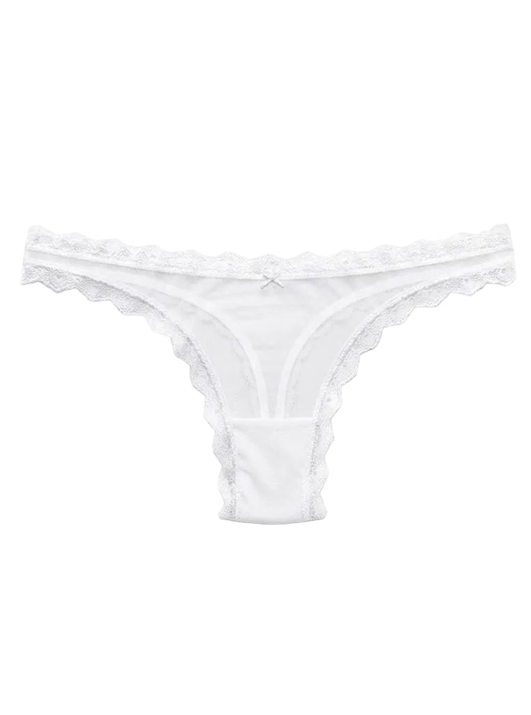 Valentina Low Rider Thong Lucent White