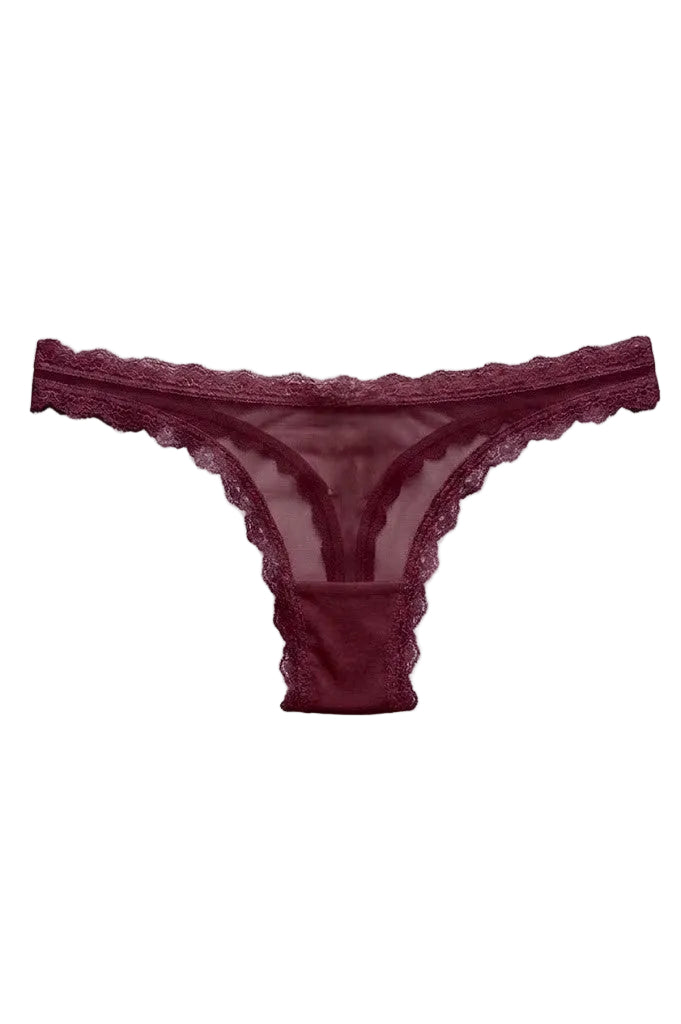 Valentina Low Rider  Thong Beaujolais
