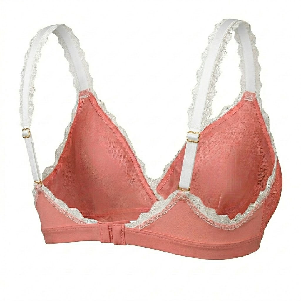 Valentina Cross Bralette Calypso Koralle/Weiß