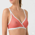 Valentina Cross Bralette Calypso Koralle/Weiß