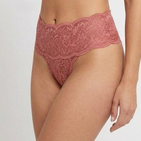 My Way Mid Rise Thong Calypso Coral