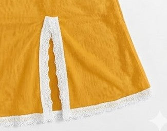 Valentina Chemise Golden Yellow/White