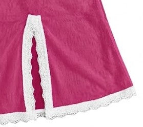 Valentina Chemise Fuchsia/White