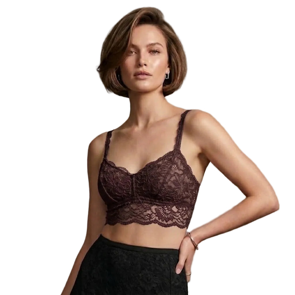 My Way Soft Crop Bustier Peppercorn