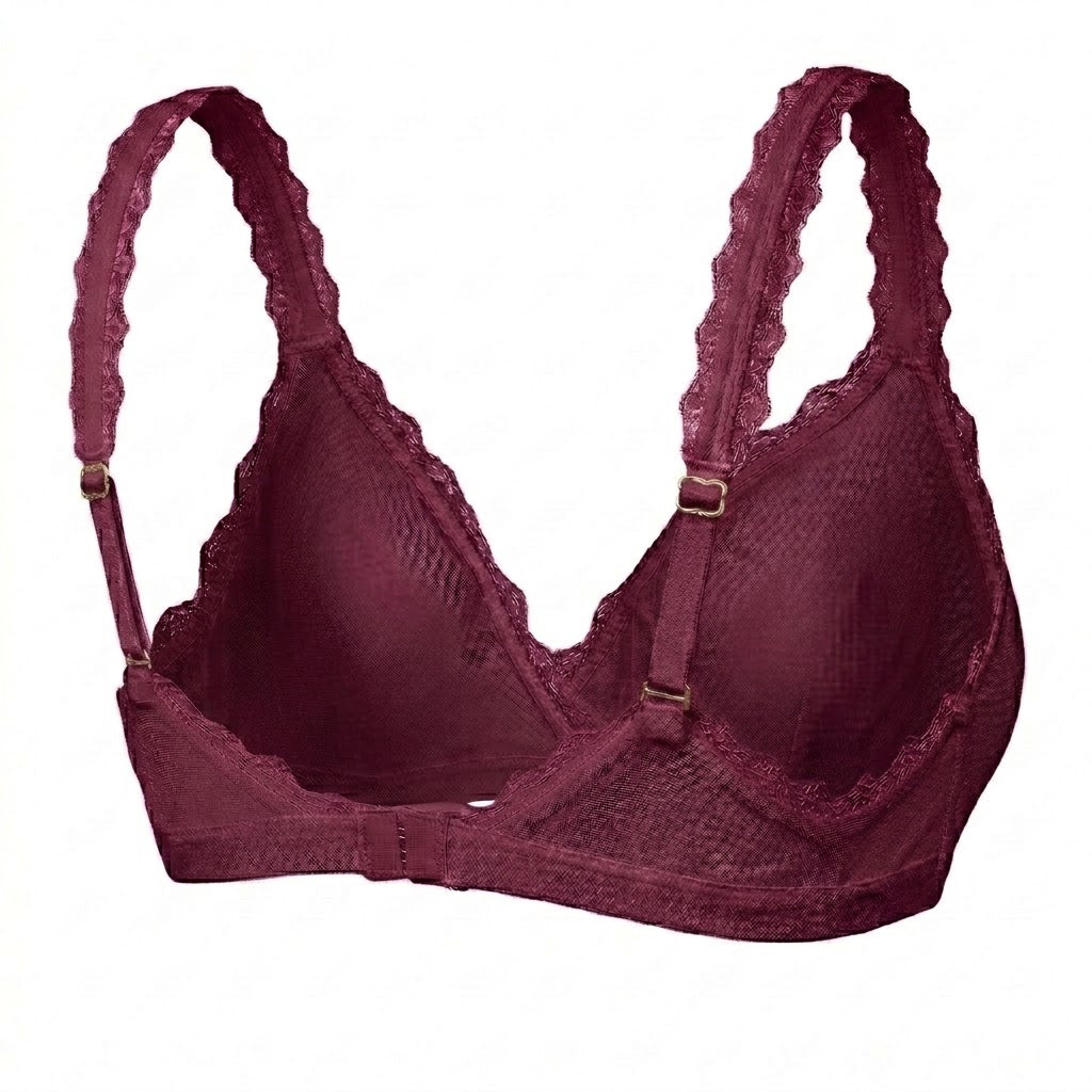 Valentina Cross Bralette Beaujolais
