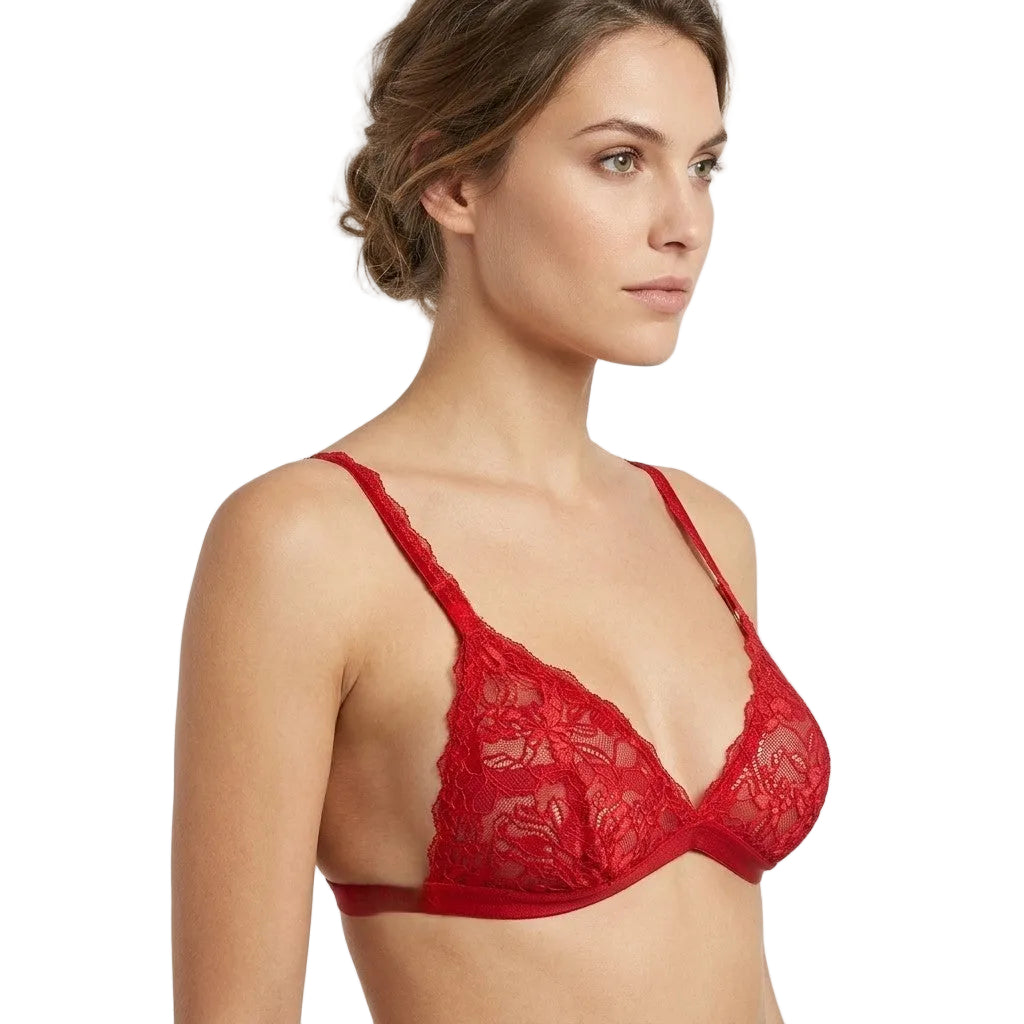 My Way Triangle Bralette Tangorot