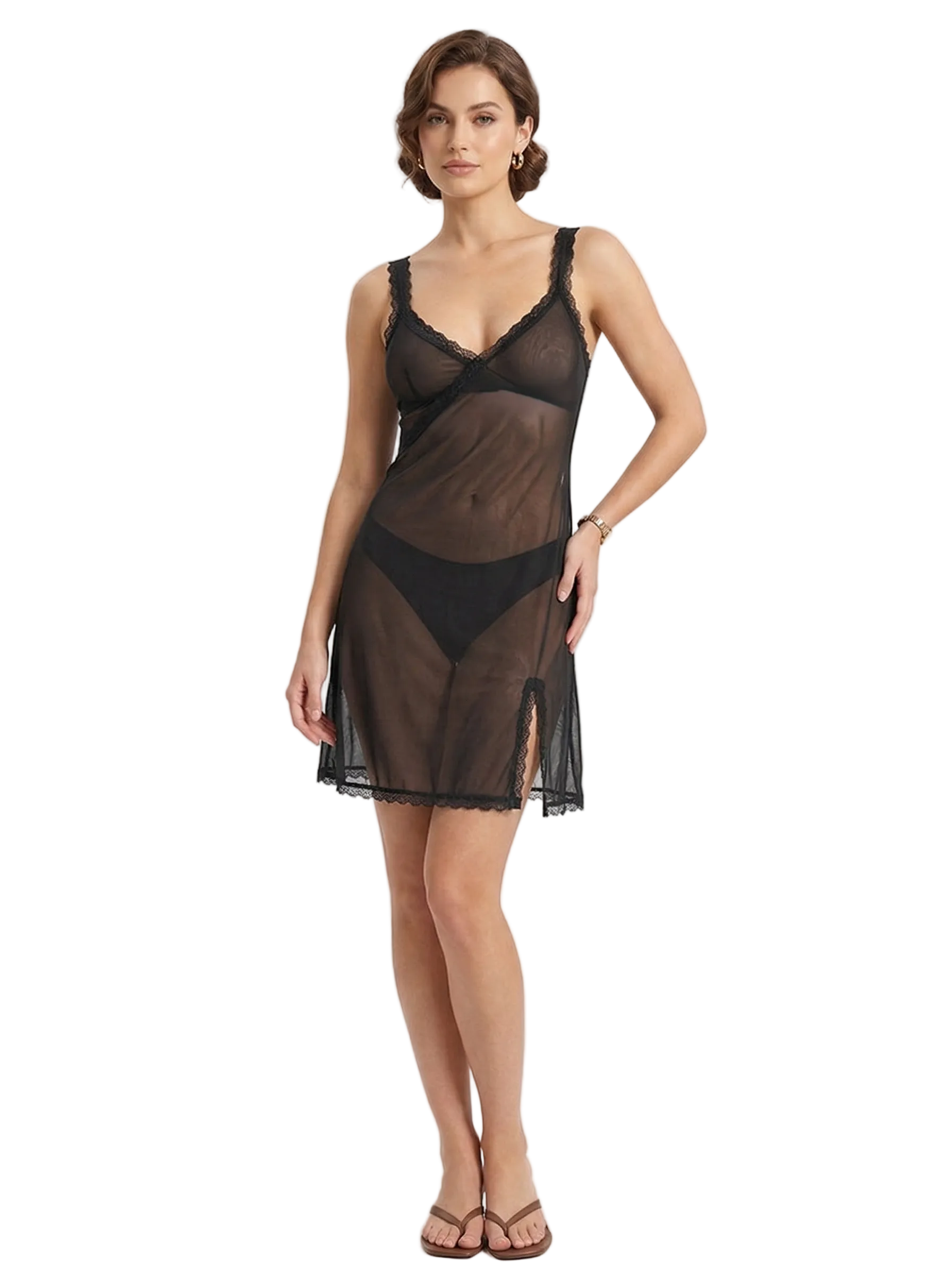 Valentina Chemise Black