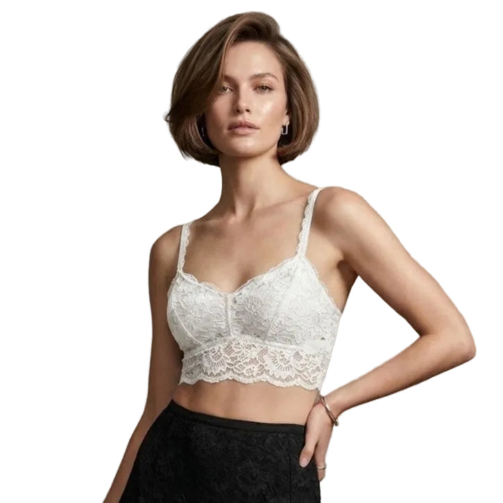 My Way Soft Crop Bustier Lucent White