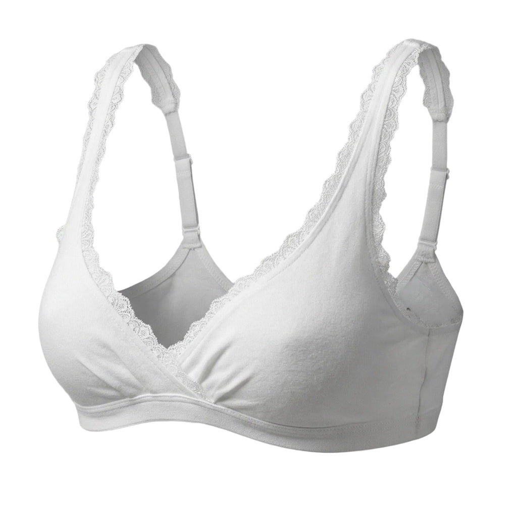 Valentina Cross Bralette Lucent White