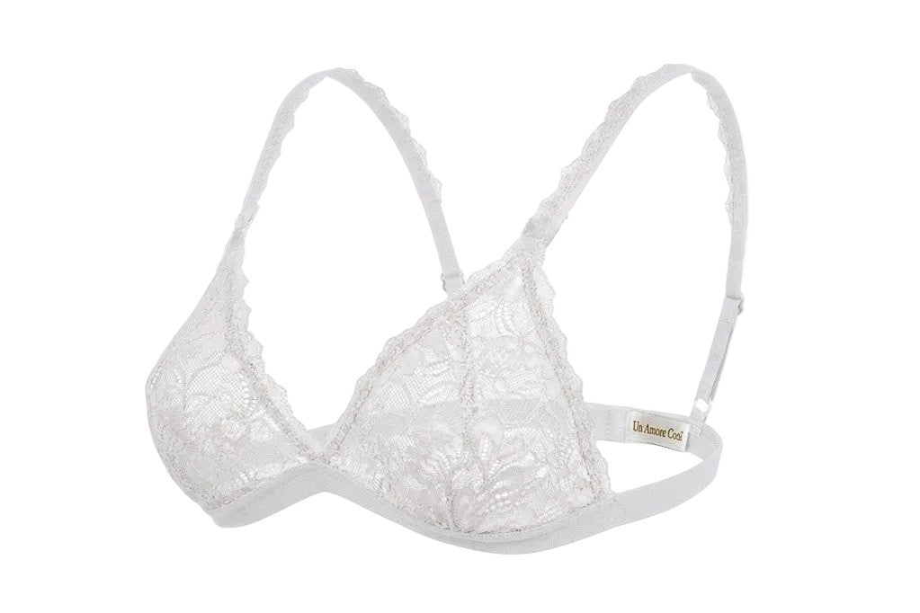My Way Triangle Bralette Lucent White