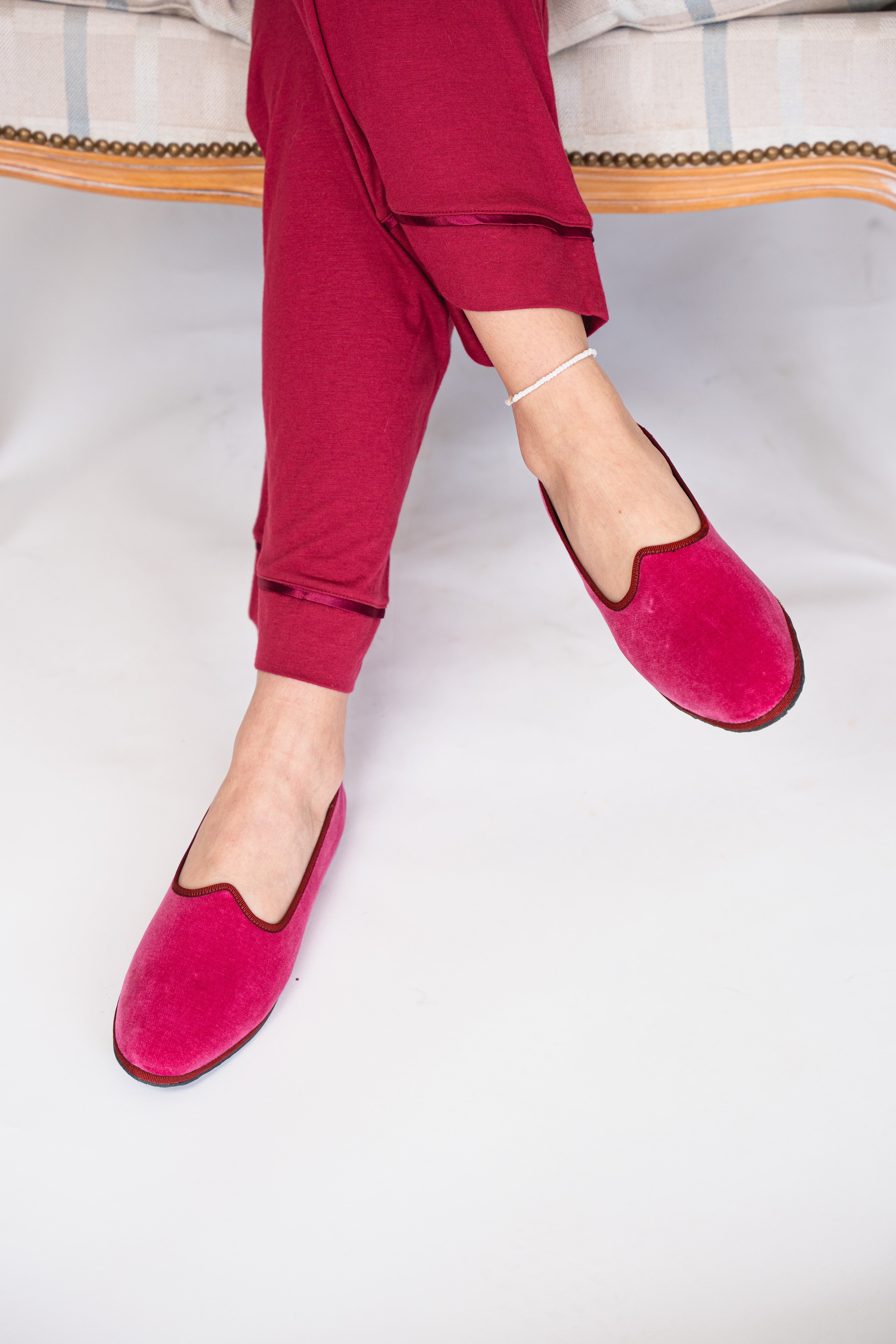 Traditionelle Bicolor Friauler Flach Fuxia/Rubin