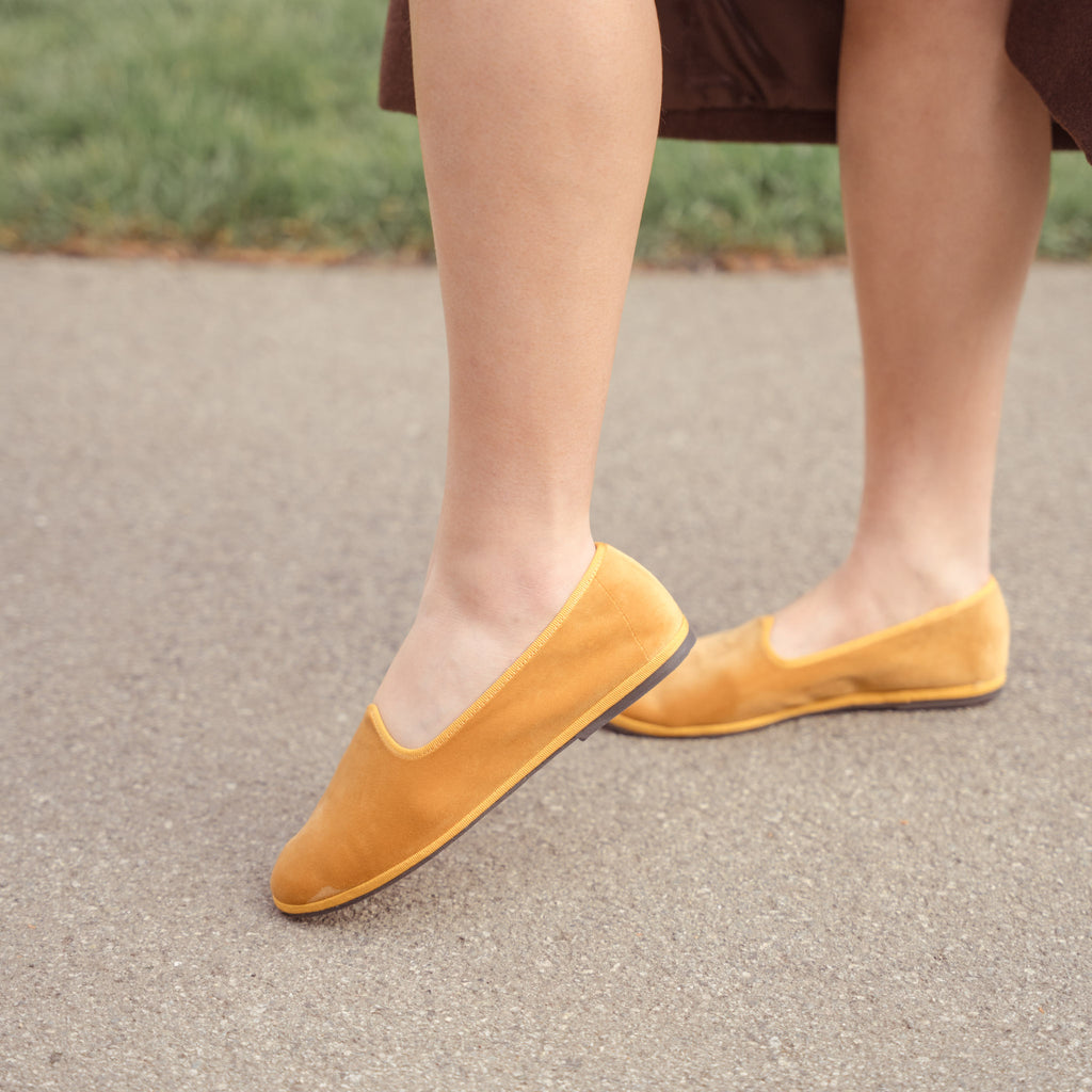Traditionelles friaulisches Flachgewebe Ocker