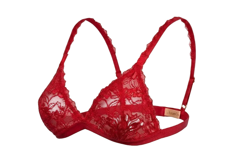 My Way Triangle Bralette Tangorot