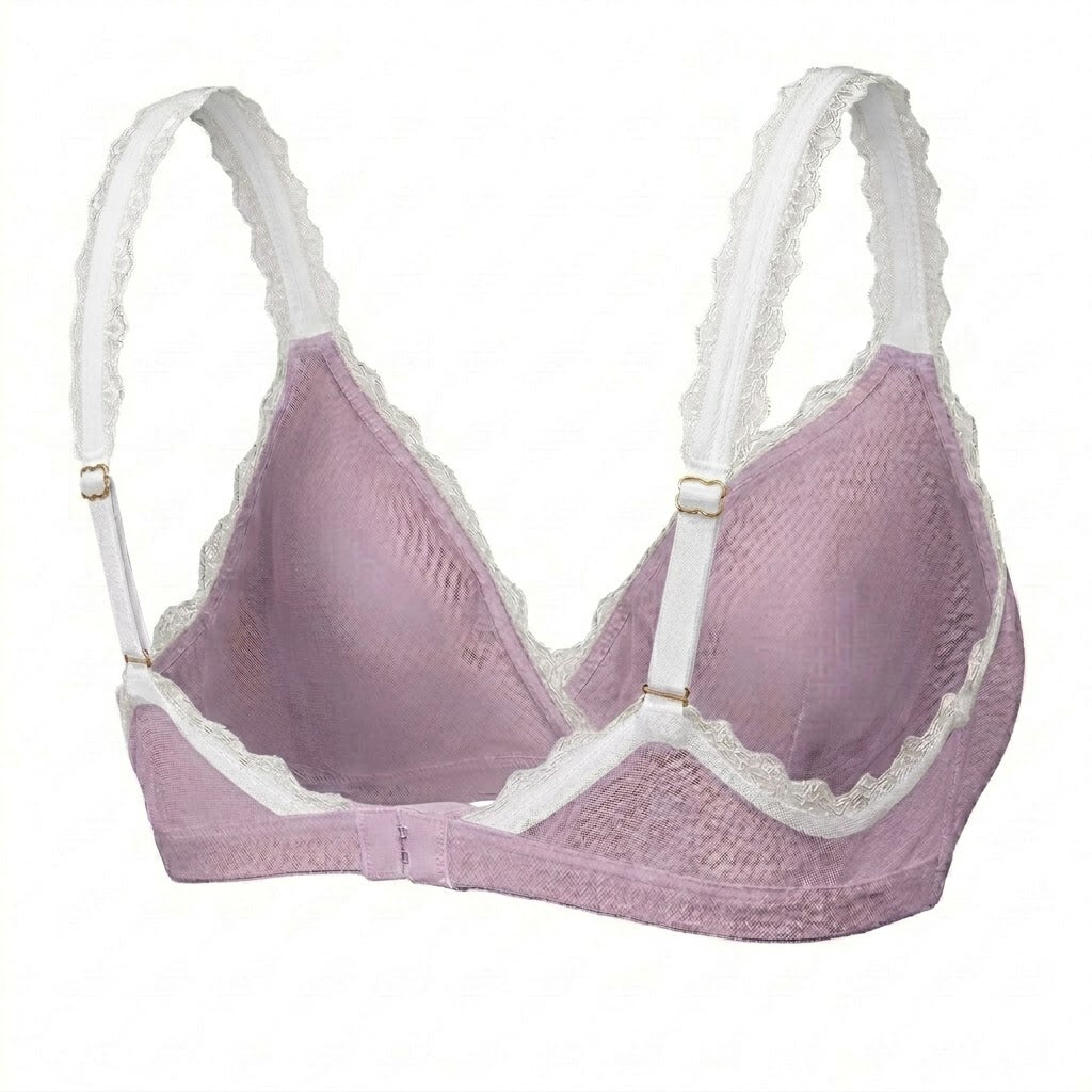 Valentina Cross Bralette Lavendel/Weiß