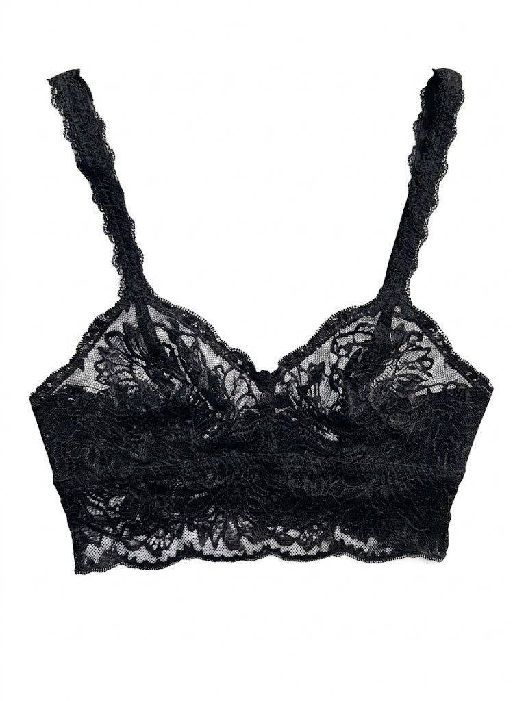 My Way Soft Crop Bustier Black