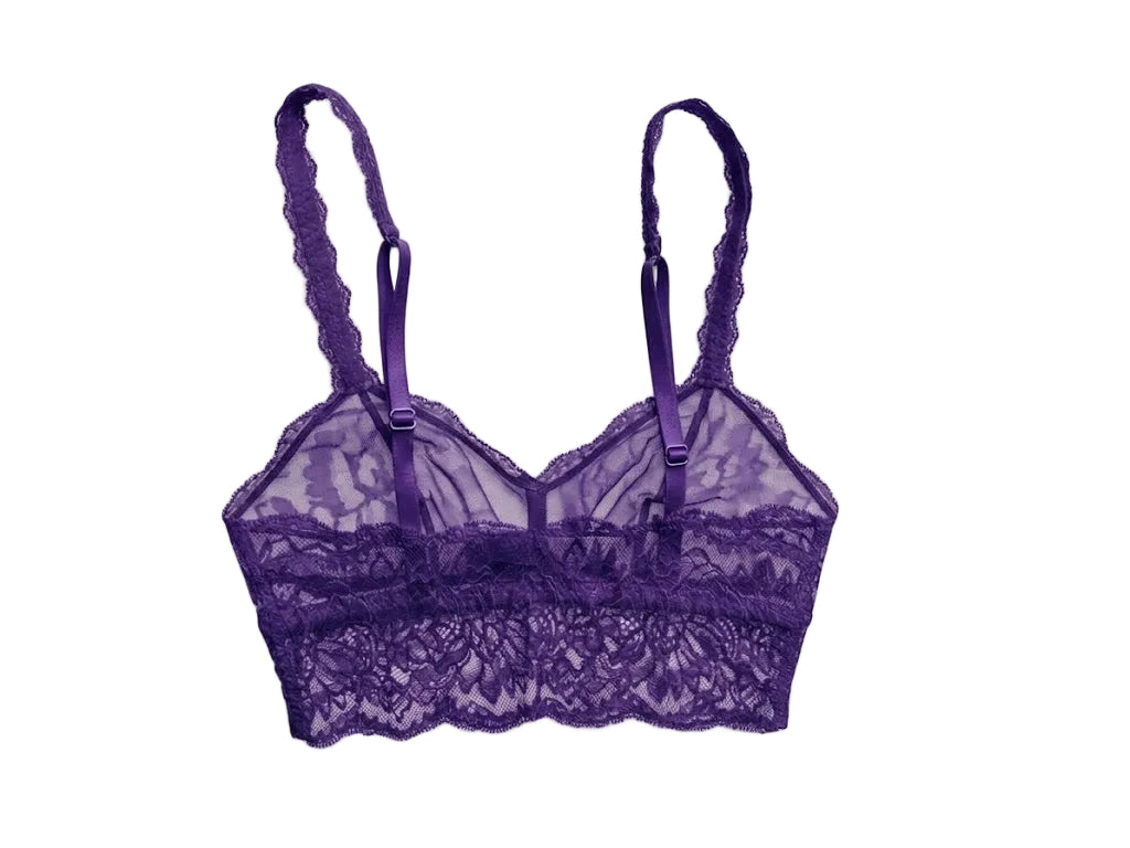 My Way Soft Crop Bustier Royal Purple