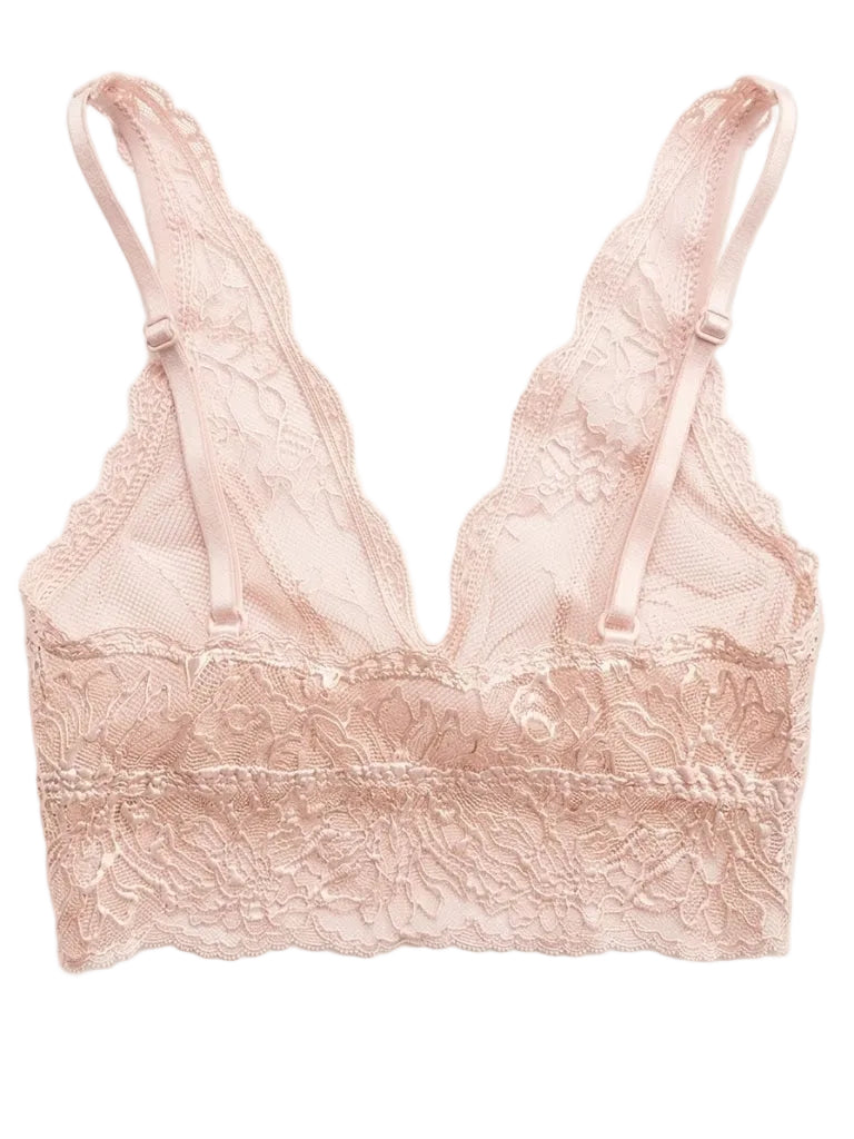 My Way Long Line Bralette Pink Lily