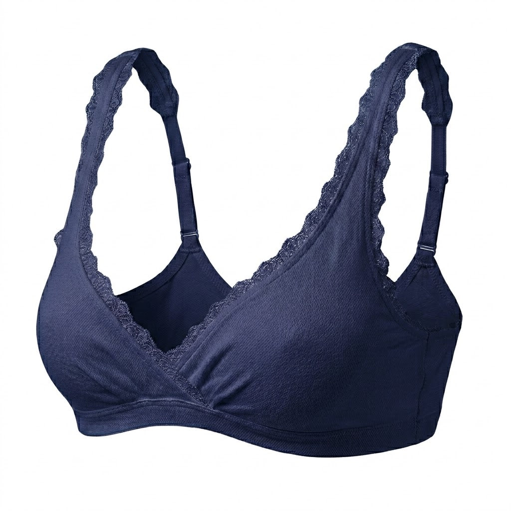 Valentina Cross Bralette Navy Blue
