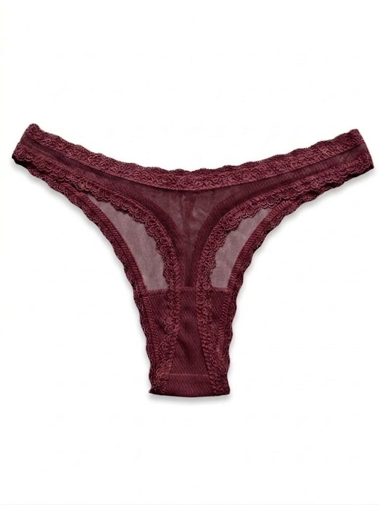 Valentina Low Rider  Thong Beaujolais