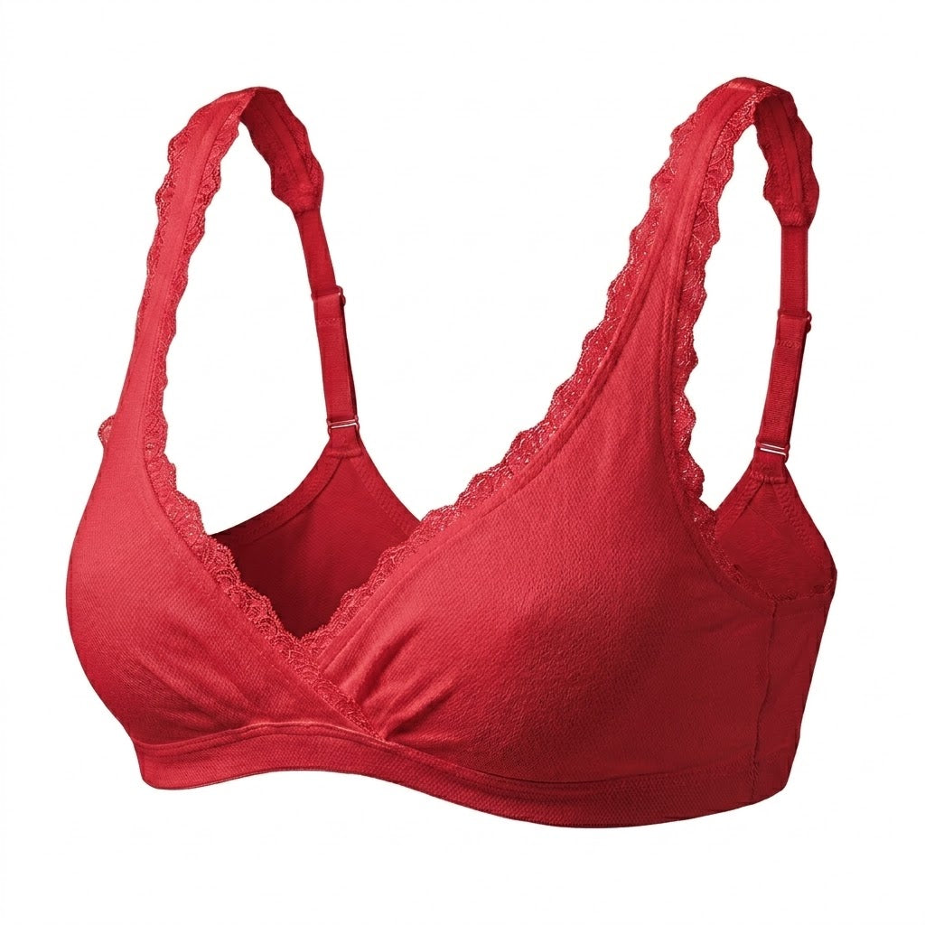 Valentina Cross Bralette  Tango Red