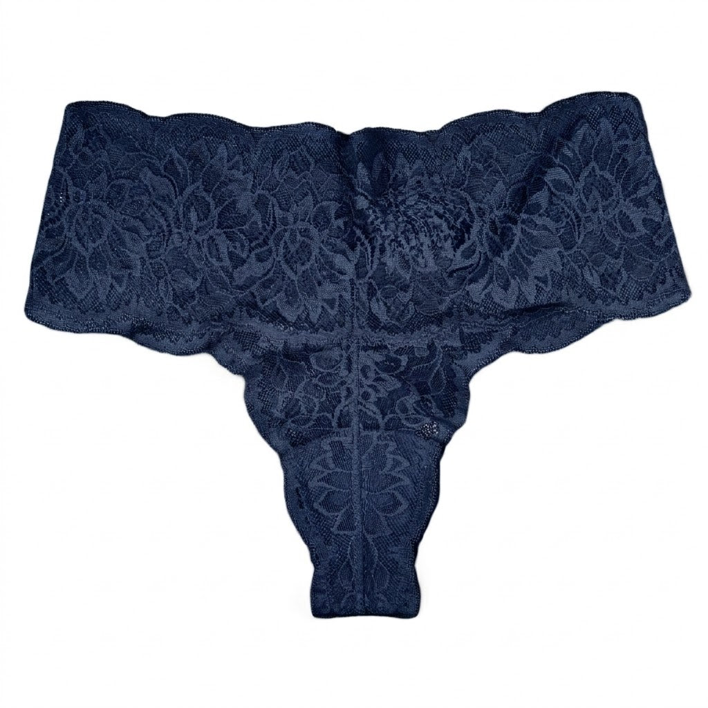 My Way Mid Rise Thong Marineblau