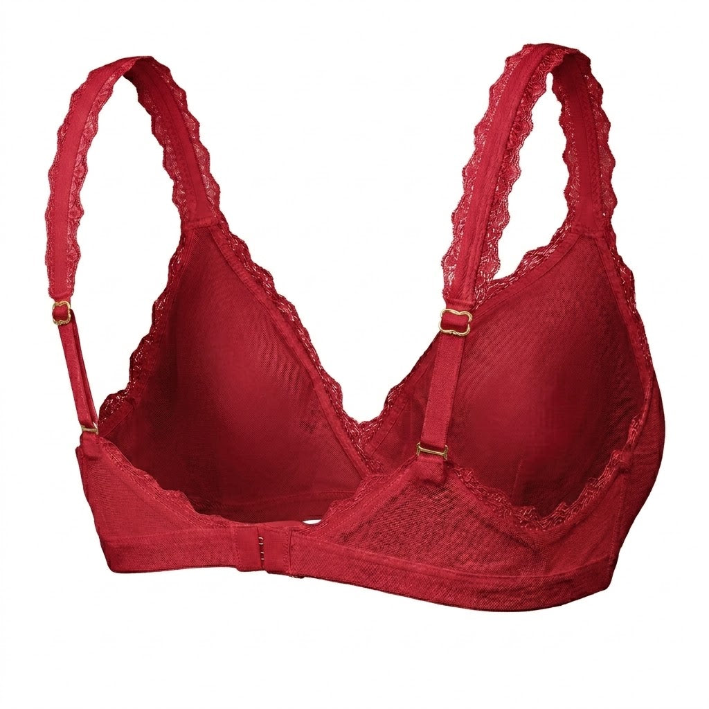 Valentina Cross Bralette  Tango Red