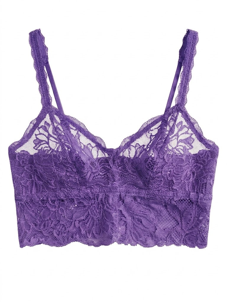 My Way Soft Crop Bustier Royal Purple