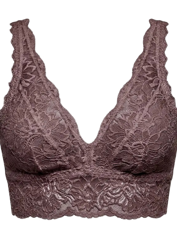 My Way Long Line Bralette Peppercorn