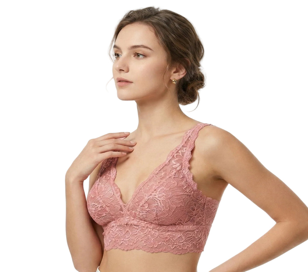 My Way Long Line Bralette Calypso Coral