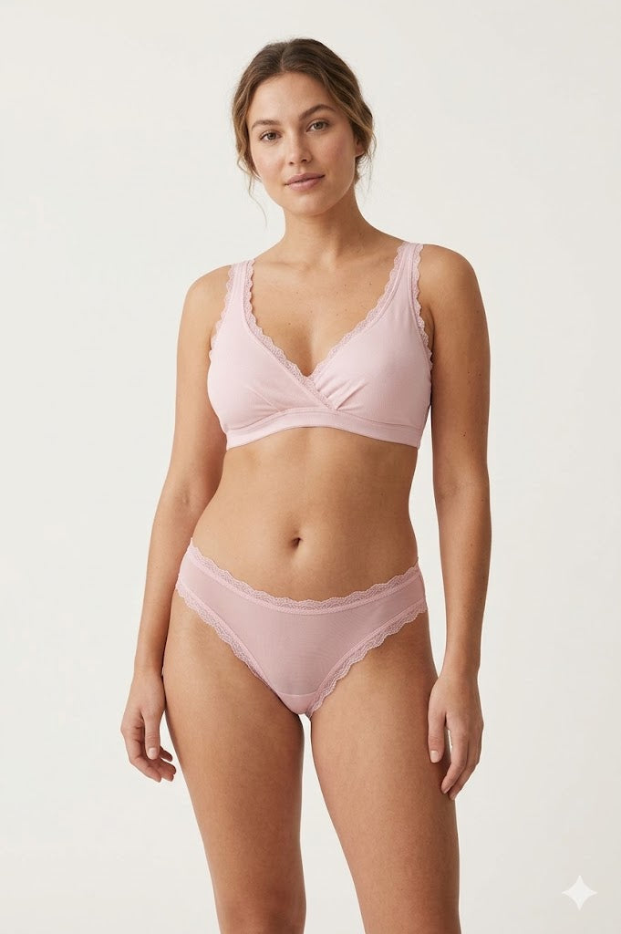 Valentina Kreuz-Bralette Pink Lily