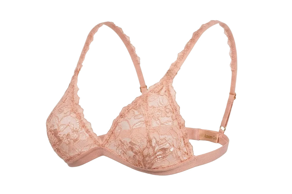 My Way Triangle Bralette Pink Lily