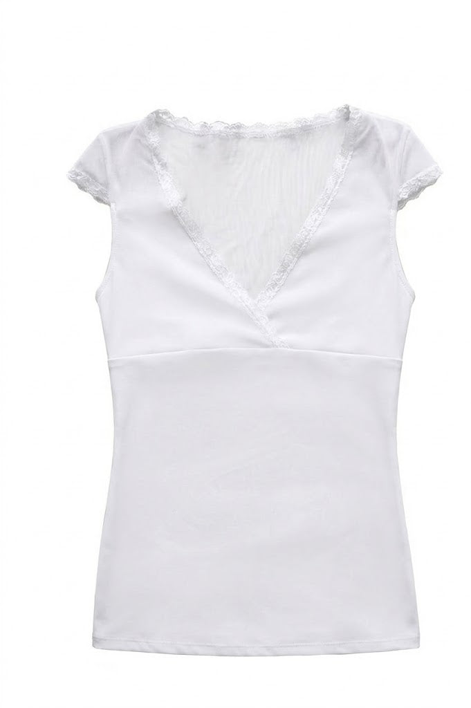 Valentina Criss Cross Top Lucent White